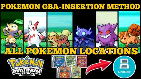 pokemon platinum all pokemon locations.
